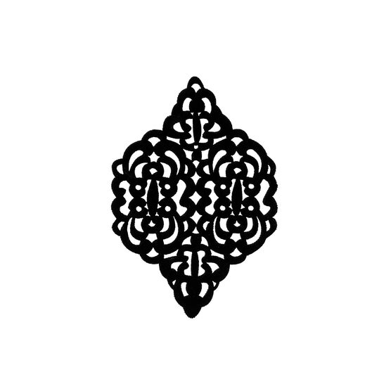 Black velvet patch